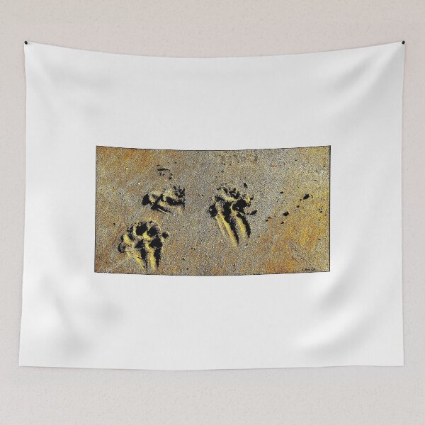 Item preview, Dog footprints on sand designed and sold by ART22.