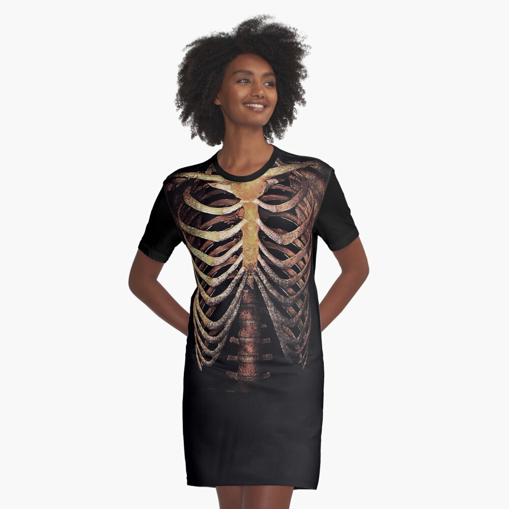 RIB CAGE TEE Graphic T-Shirt Dress