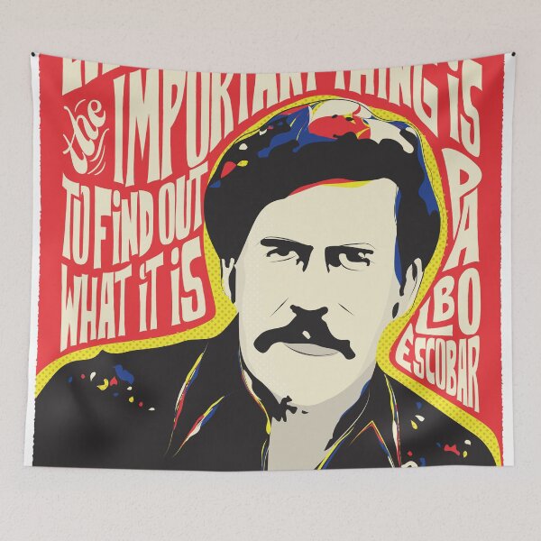 Artikelvorschau, Pablo Escobar Pop Art Zitat entworfen und verkauft von BONBcreative.