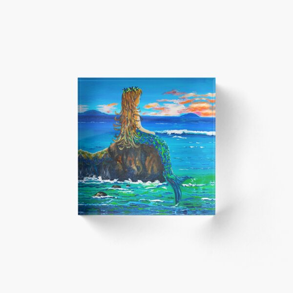 Mermaid Acrylic Block