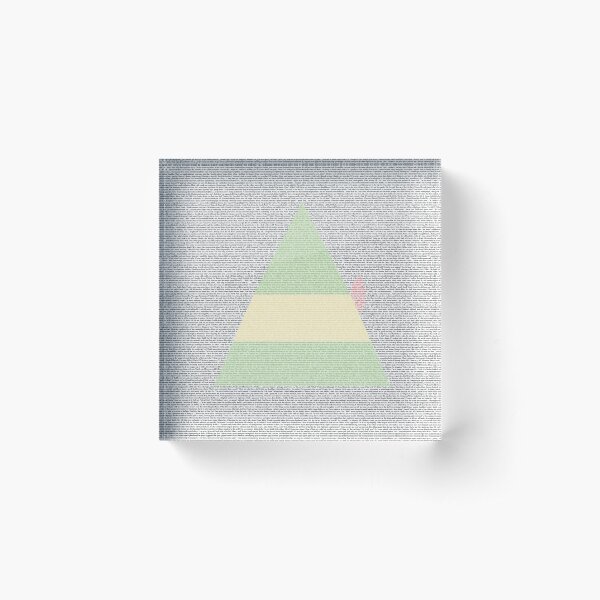 Elf Script Acrylic Block