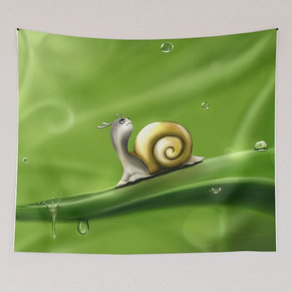 Item preview, Adorable Snail in the Rain designed and sold by pinkarmy25.