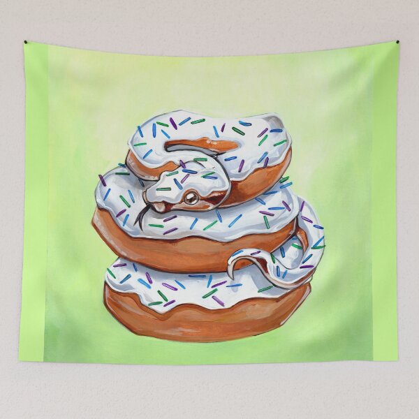 Item preview, Dougha Constrictor, Doughnut Snake  designed and sold by ArtOfBianca.