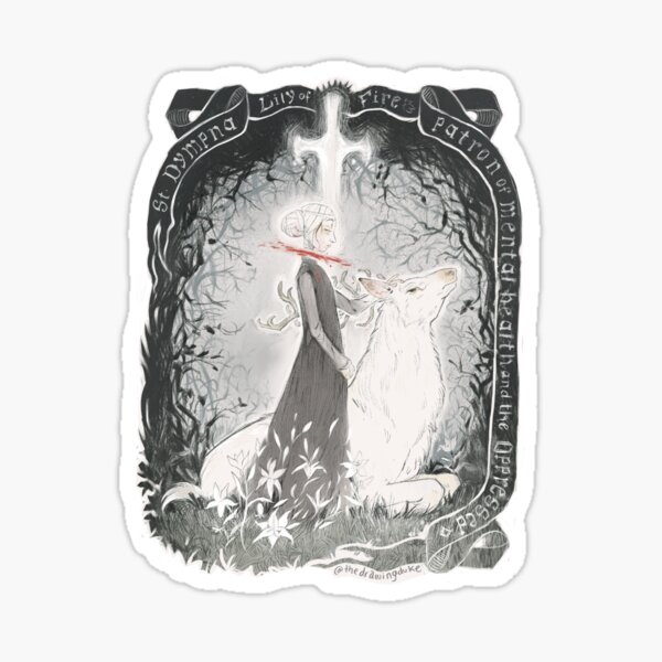 Saint Dymphna Sticker