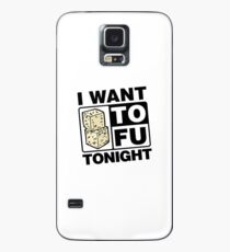 Funda/vinilo para Samsung Galaxy Vegetarier Vegan - I want TOFU Tonight