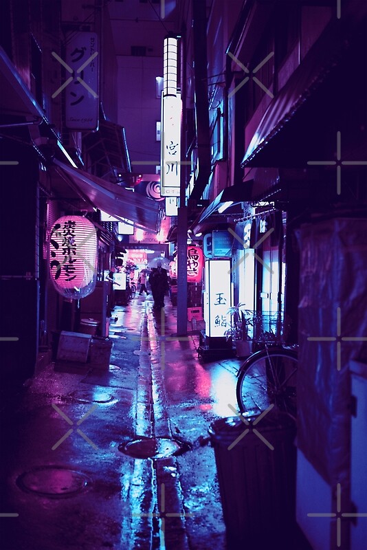 Neon Tokyo At Night By Jinglesnitch Redbubble