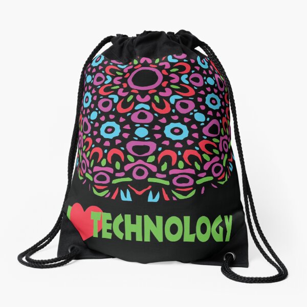 Floral Abstract Multi Colour Mandala 5b Drawstring Bag