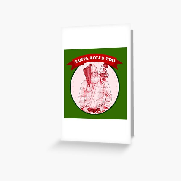 Santa Claus jiu jitsu, judo - Christmas bjj - happy elf Greeting Card