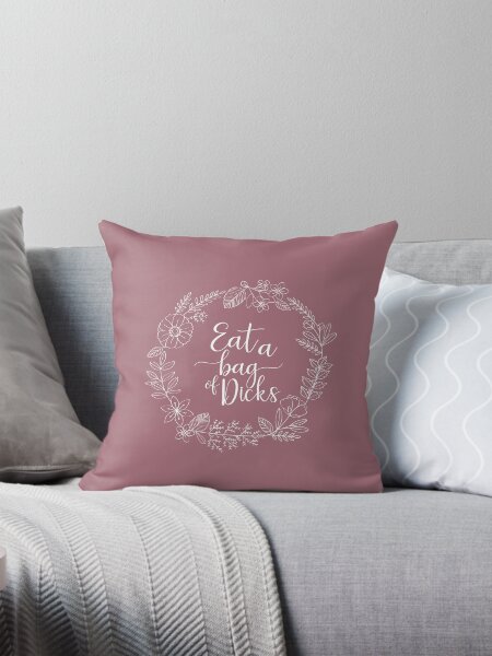 Vista previa del artículo con la obra «COMA UNA BOLSA DE DICKS - Guirnalda Floral Sweary», diseñado y vendido por SweetSugarSpice.