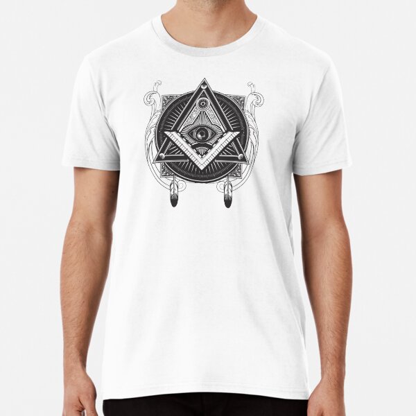 Vista previa del artículo con la obra «ojo de la Providencia», diseñado y vendido por shirtdesigns1.