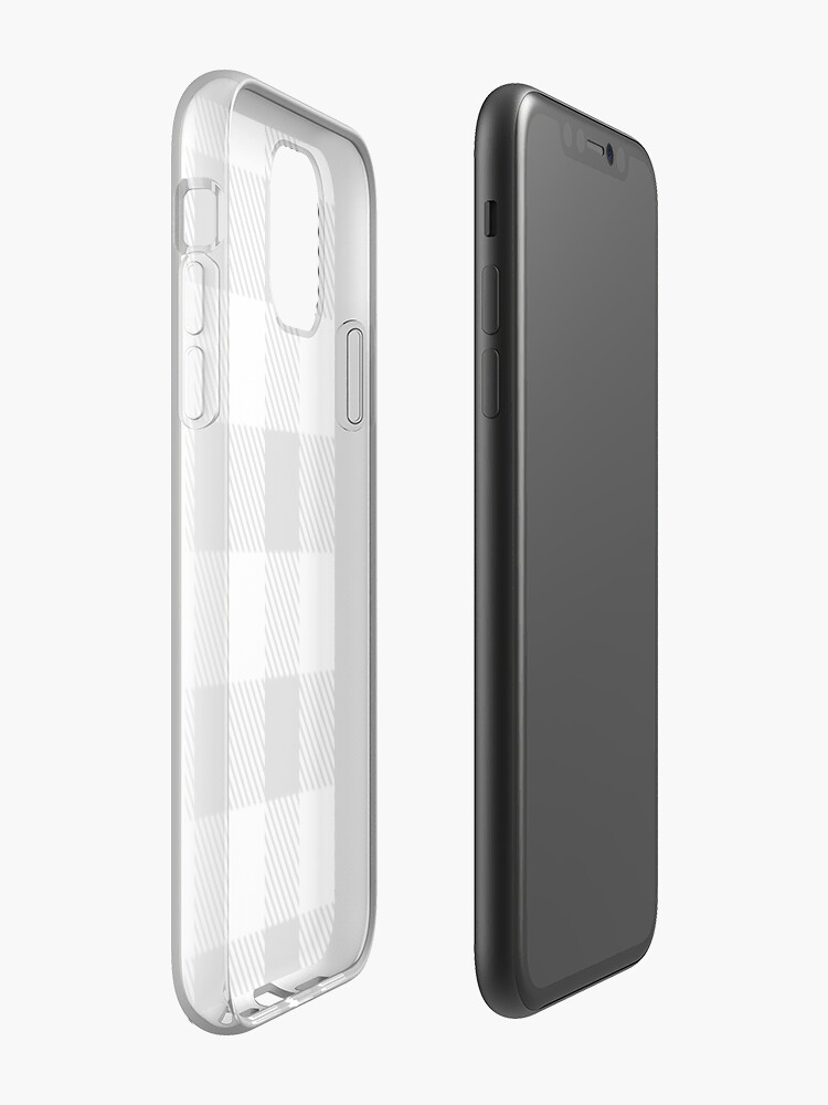 Coque iPhone « Buffalo Plaid - Blanc », par altizzy