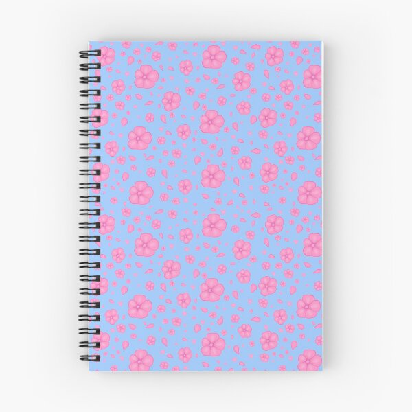 Item preview, Pink Cherry Blossoms - Periwinkle  designed and sold by Cats-And-Coffee.