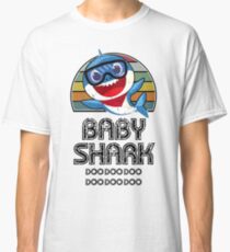 Baby Shark Retro (Boy) - For Light Classic T-Shirt