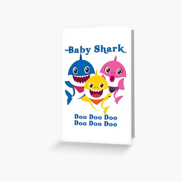Baby Shark Doo Doo Doo Kids Gift Greeting Card