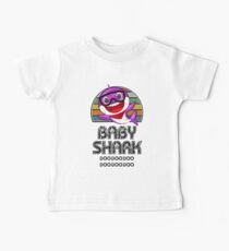 Baby Shark Retro (Girl) - Für Licht Baby T-Shirt