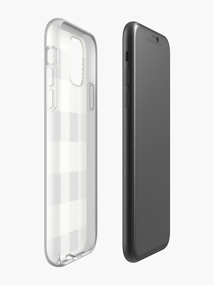 Coque iPhone « Buffalo Plaid - Crème », par altizzy