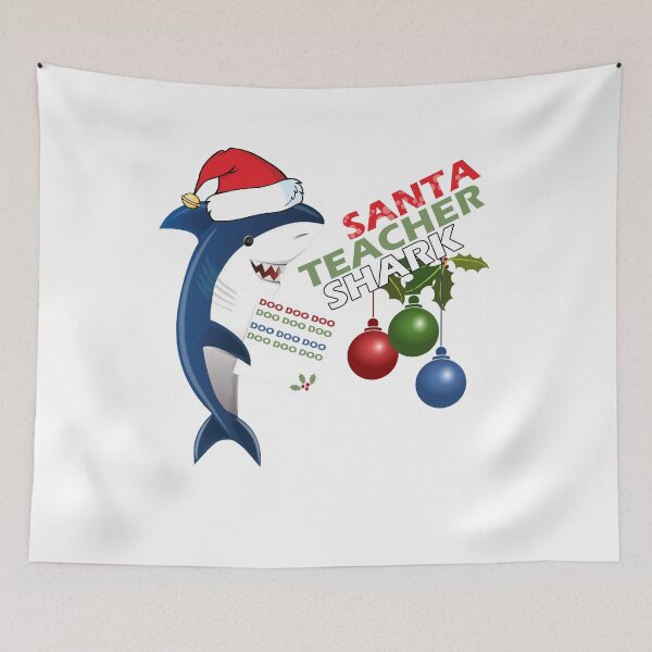 Item preview, Funny Santa Teacher Shark T-shirt, Christmas shirt, Noel, Nativity, Xmasa and Yule for Daddy Shark & teacher stickers designed and sold by rachimariposa.