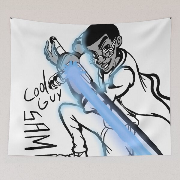 Item preview, Cool guy samurai stuff (line) designed and sold by Samurai-Smack.