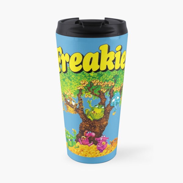 Freakies Cereal Art Illustration Travel Mug