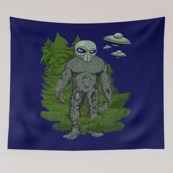 Item preview, Alien Bigfoot Returns To Earth  designed and sold by walkingrock.