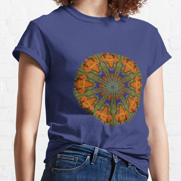 9 Orange Rockets Kaleidoscope Classic T-Shirt