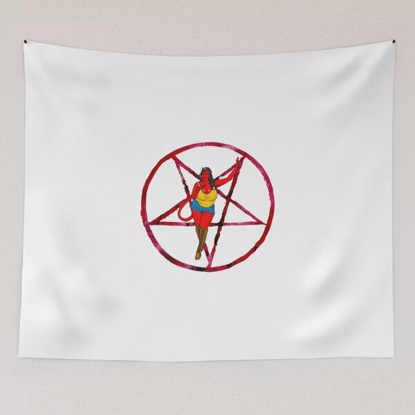 Item preview, BBW Devil pentagram designed and sold by PinUpsandPulp.