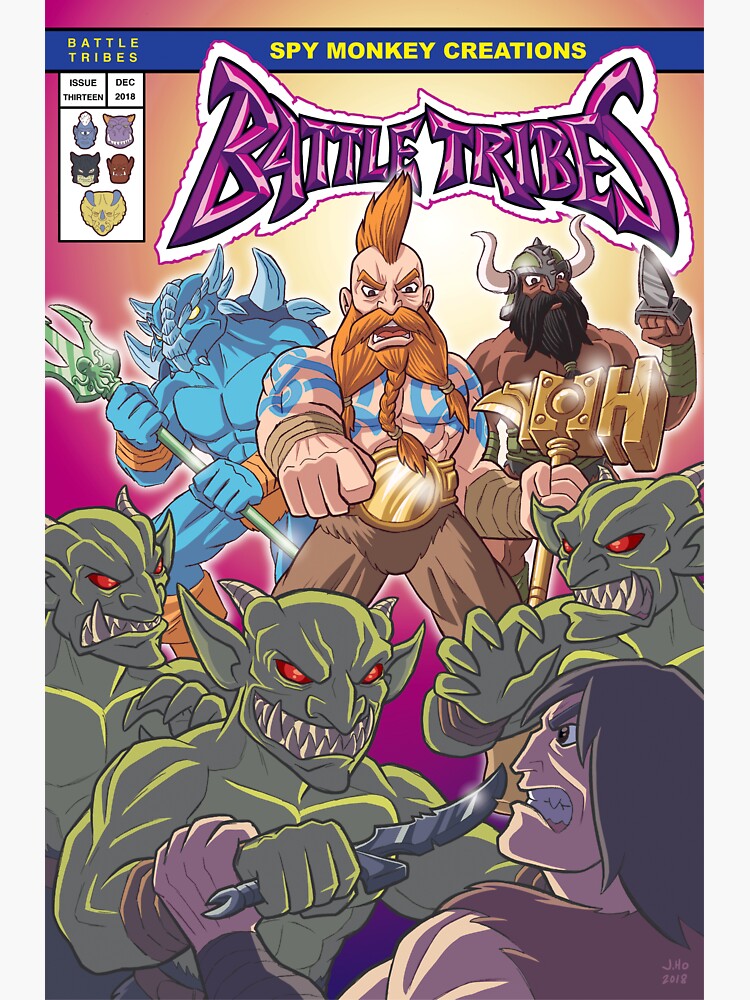 Artwork view, Battle Tribes - The New Tribes! designed and sold by spymonkey