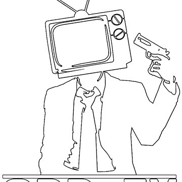 Artwork thumbnail, ODD Gunman White Logo by ODDTV