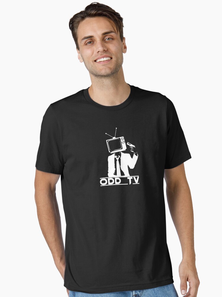 Thumbnail 2 of 7, Essential T-Shirt, ODD Gunman White Logo designed and sold by ODDTV.