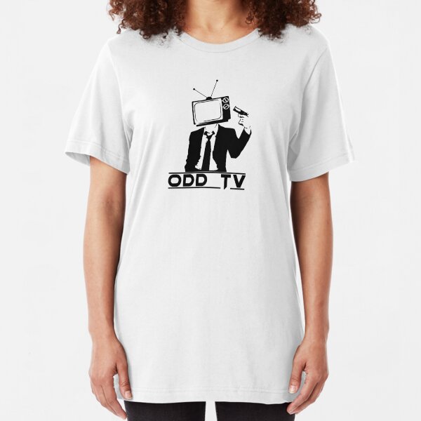 ODD Gunman Black Logo Slim Fit T-Shirt