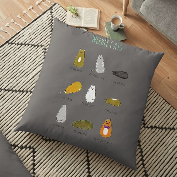 Weeble Cats! Floor Pillow