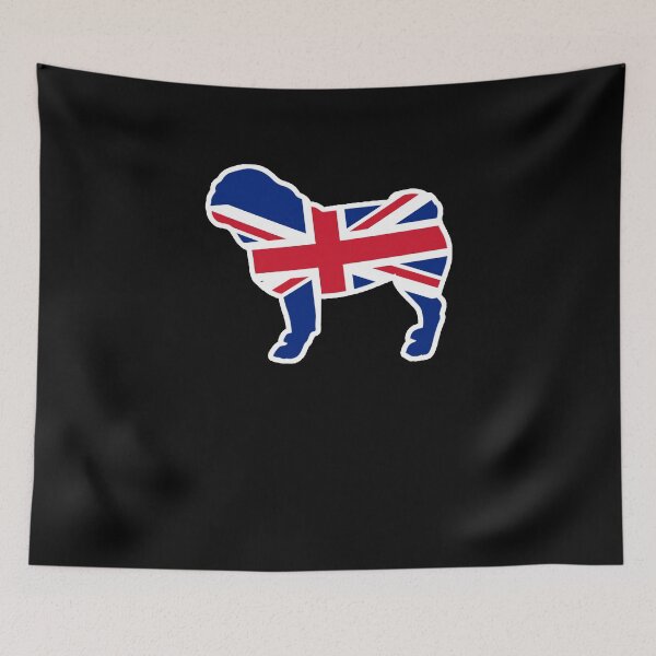 Item preview, Pug Dog Flag of the United Kingdom (1) designed and sold by shoppzee.