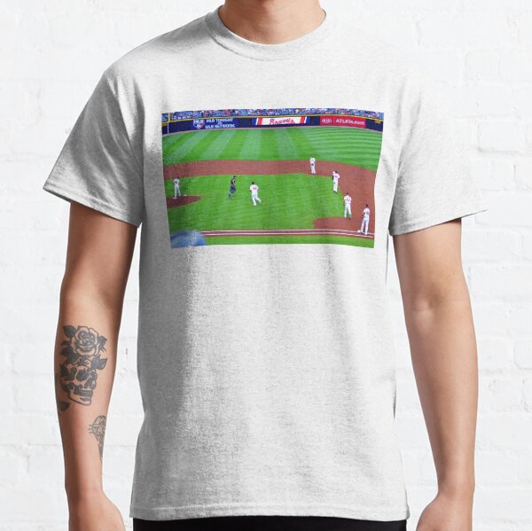 THE VINTAGE ATLANTA RETRO CLASSIC TURNER FIELD OLD SCHOOL CHIPPER JONES  SHIRT AND STICKER  Essential T-Shirt for Sale by Letsmile