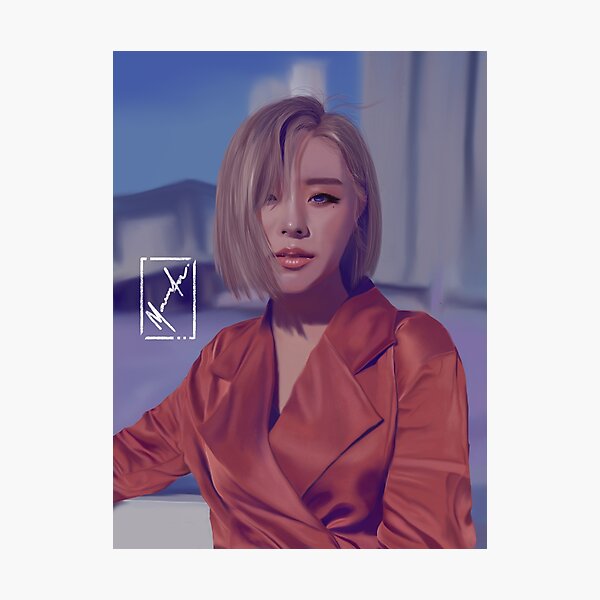 Aperçu de l'œuvre Wheein "Fleur du Vent" Fanart créée et vendue par Moo Art.