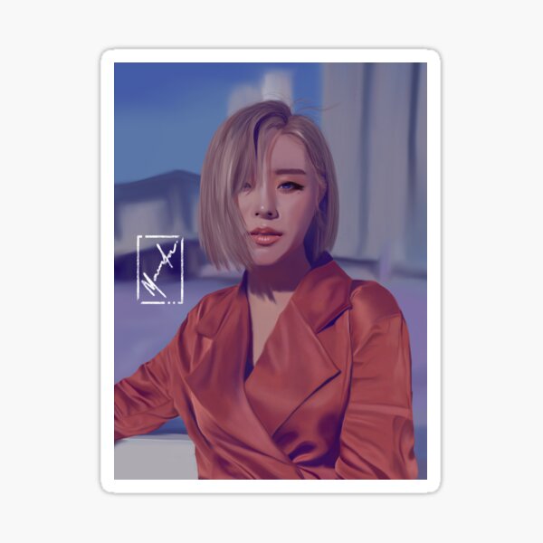 Aperçu de l'œuvre Wheein "Fleur du Vent" Fanart créée et vendue par Moo Art.