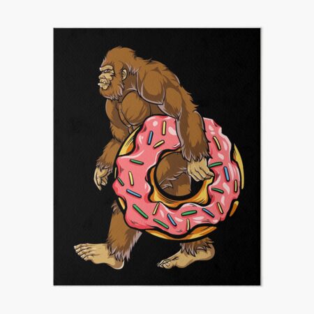 Bigfoot Donut T Shirt Sasquatch Women Kids Donuts Sprinkle