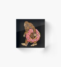 Bigfoot Donut T shirt Sasquatch Women Kids Donuts Sprinkle Acrylic Block