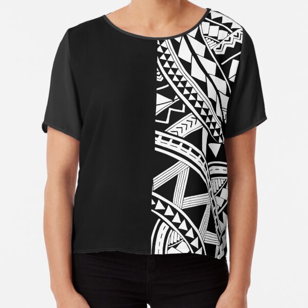 Polynesian Tattoo Other Half Black Design #2 T-Shirt – Anehana
