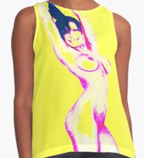 #naked #shape #adult #pose #young #women #thehumanbody #bodypart #girls #beauty #sensuality #sexsymbol #slim #cutout #beautifulpeople #healthylifestyle #wellbeing #people #fashionmodel #square Contrast Tank