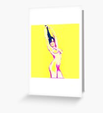 #naked #shape #adult #pose #young #women #thehumanbody #bodypart #girls #beauty #sensuality #sexsymbol #slim #cutout #beautifulpeople #healthylifestyle #wellbeing #people #fashionmodel #square Greeting Card
