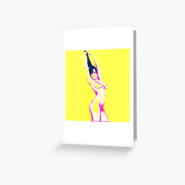 #naked #shape #adult #pose #young #women #thehumanbody #bodypart #girls #beauty #sensuality #sexsymbol #slim #cutout #beautifulpeople #healthylifestyle #wellbeing #people #fashionmodel #square Greeting Card