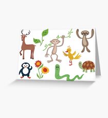 Cute Nature Vectors Greeting Card