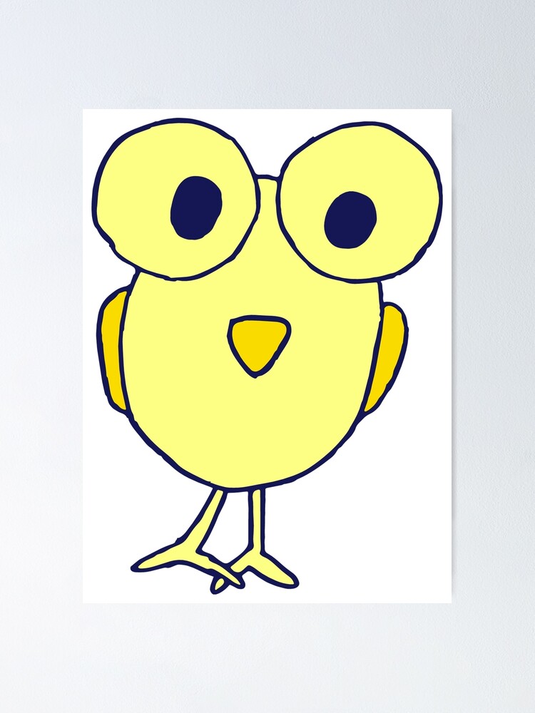 Póster «Dibujo de pajarito de ojos grandes» de AaronIsBack | Redbubble Póster «Dibujo de pajarito de ojos grandes» de AaronIsBack | Redbubble