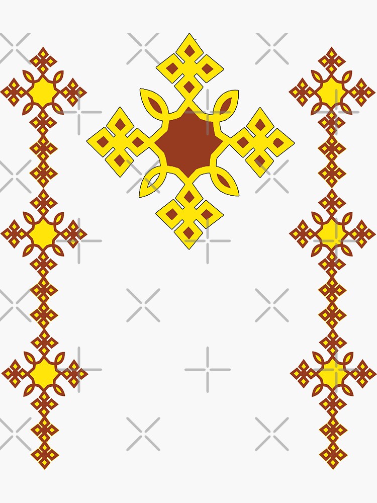 "Beautiful Ethiopian cross" Sticker for Sale by NabilJamal Redbubble