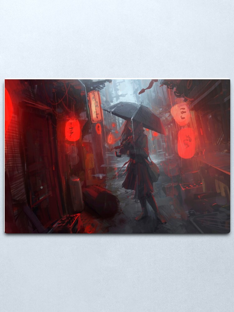 Alternate view of Rain Metal Print