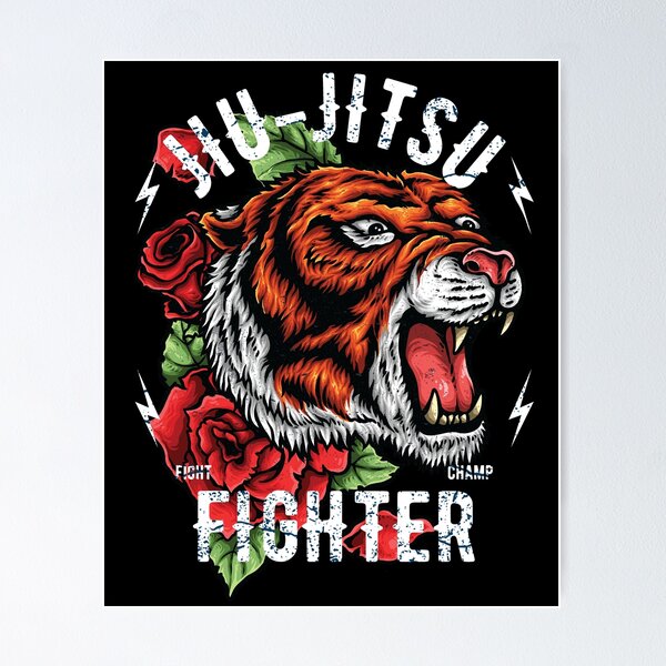 Item preview, Jiu Jitsu Tiger designed and sold by printworxx.