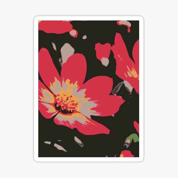 Sixties Blume Sticker