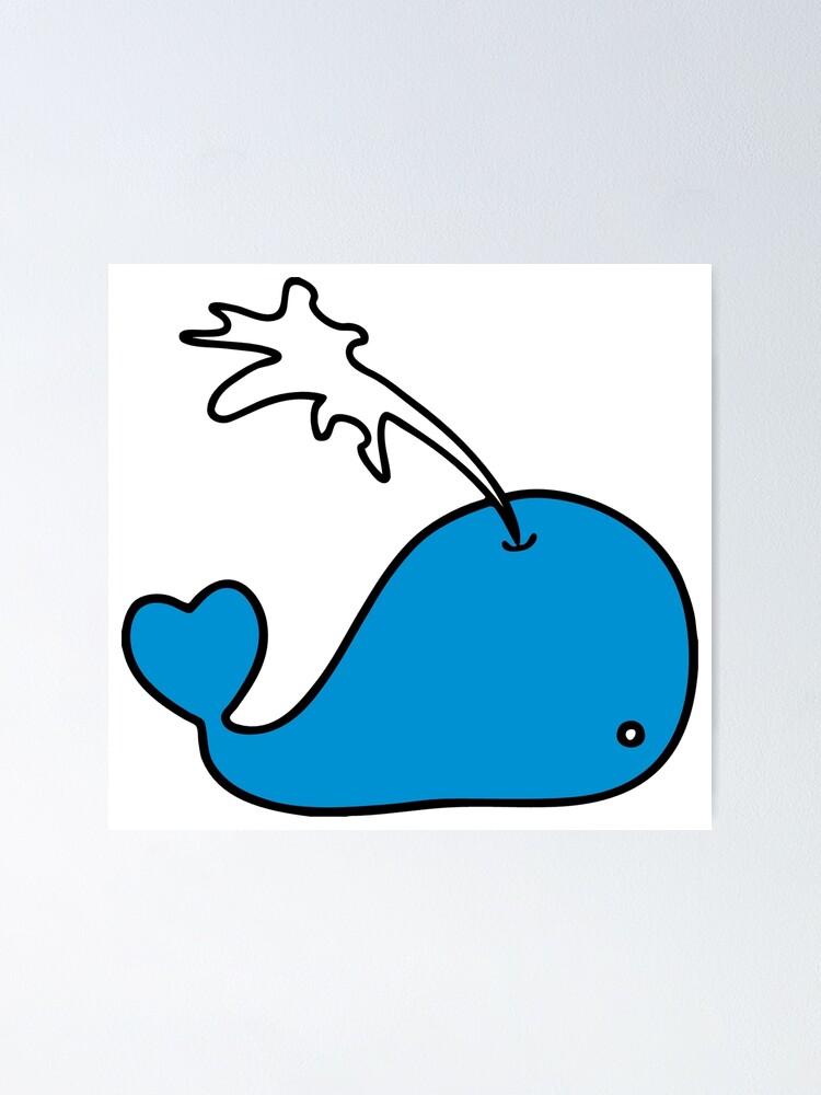 Póster «Ballena azul bebé (dibujo de dibujos animados)» de AaronIsBack | Redbubble Póster «Ballena azul bebé (dibujo de dibujos animados)» de AaronIsBack | Redbubble