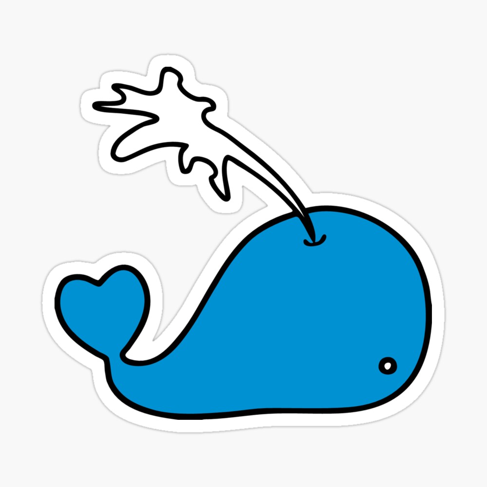 Baby Blue Whale (Cartoon Drawing) Baby Blue Whale (Cartoon Drawing)