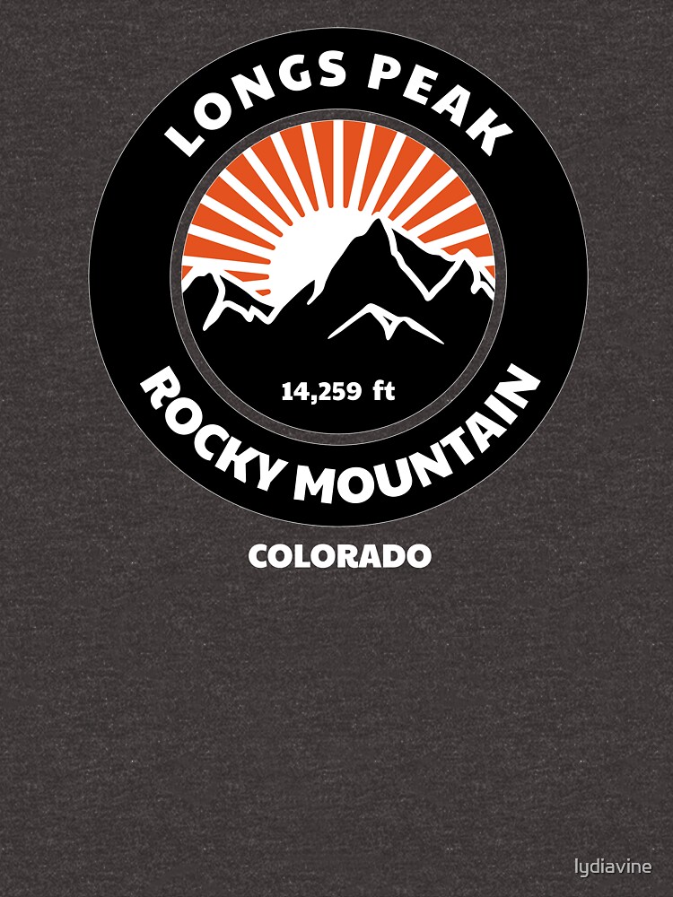 "LONGS PEAK ROCKY MOUNTAIN " Tshirt for Sale by lydiavine Redbubble